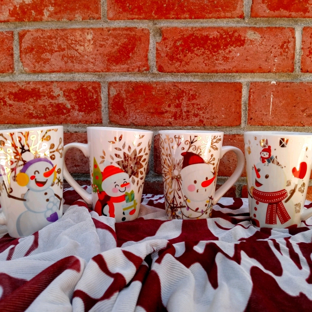 Set of 4, 17oz holiday cup